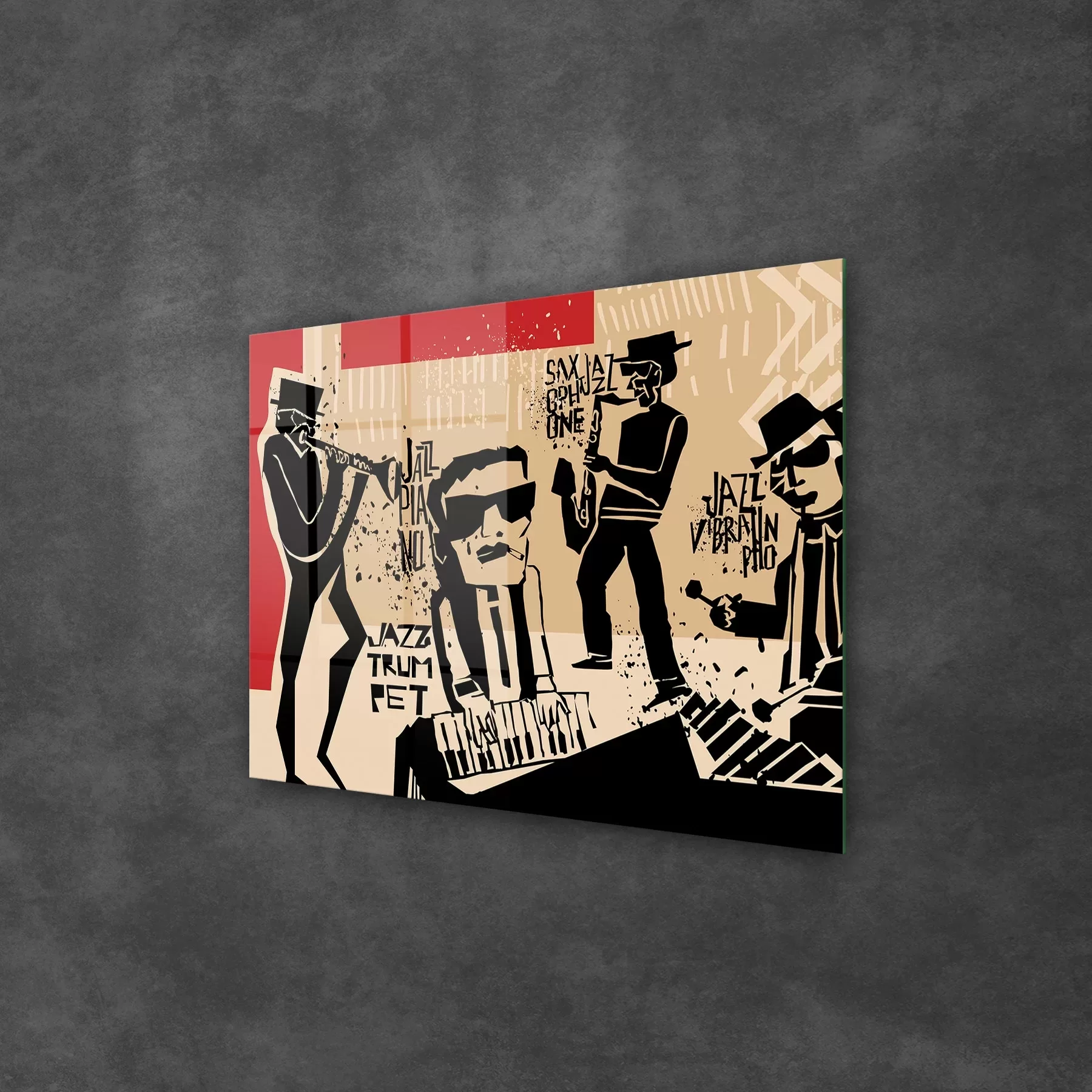 Picture of Decovetro Cam Tablo Jazz Band 50x70 cm