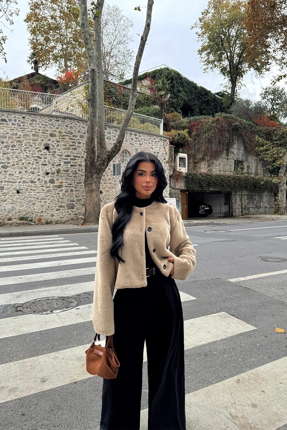 Picture of Cream Button Detail Jacket