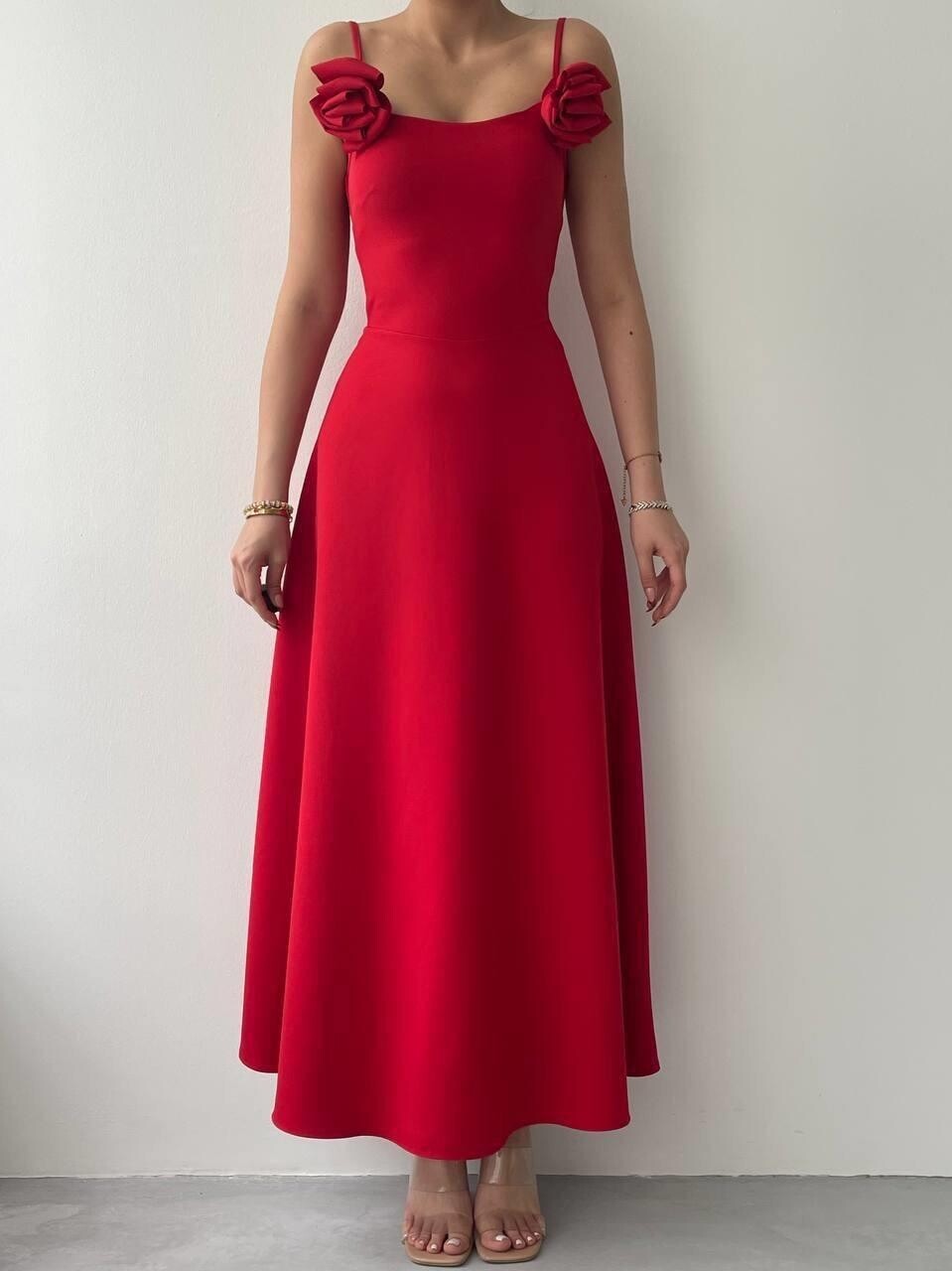 Picture of Matilda Gül İp Askılı Elbise