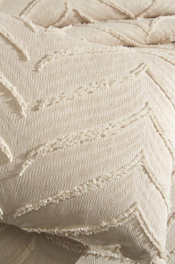 Picture of Çeyiz Diyarı Sementina 3 Parça Çift Kişilik Pike Takımı Bej