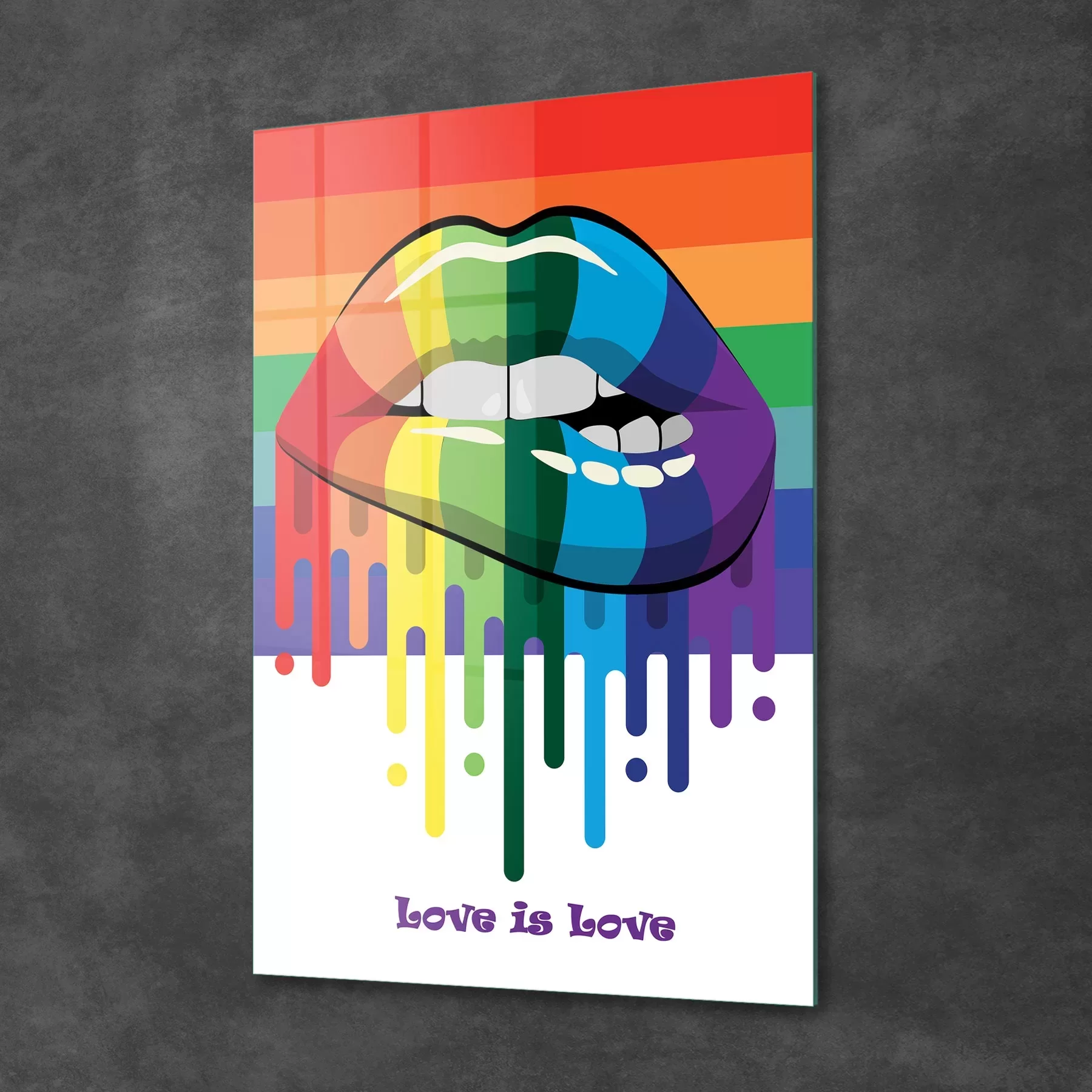 Picture of Decovetro Cam Tablo Love is Love Retro 50x70 cm
