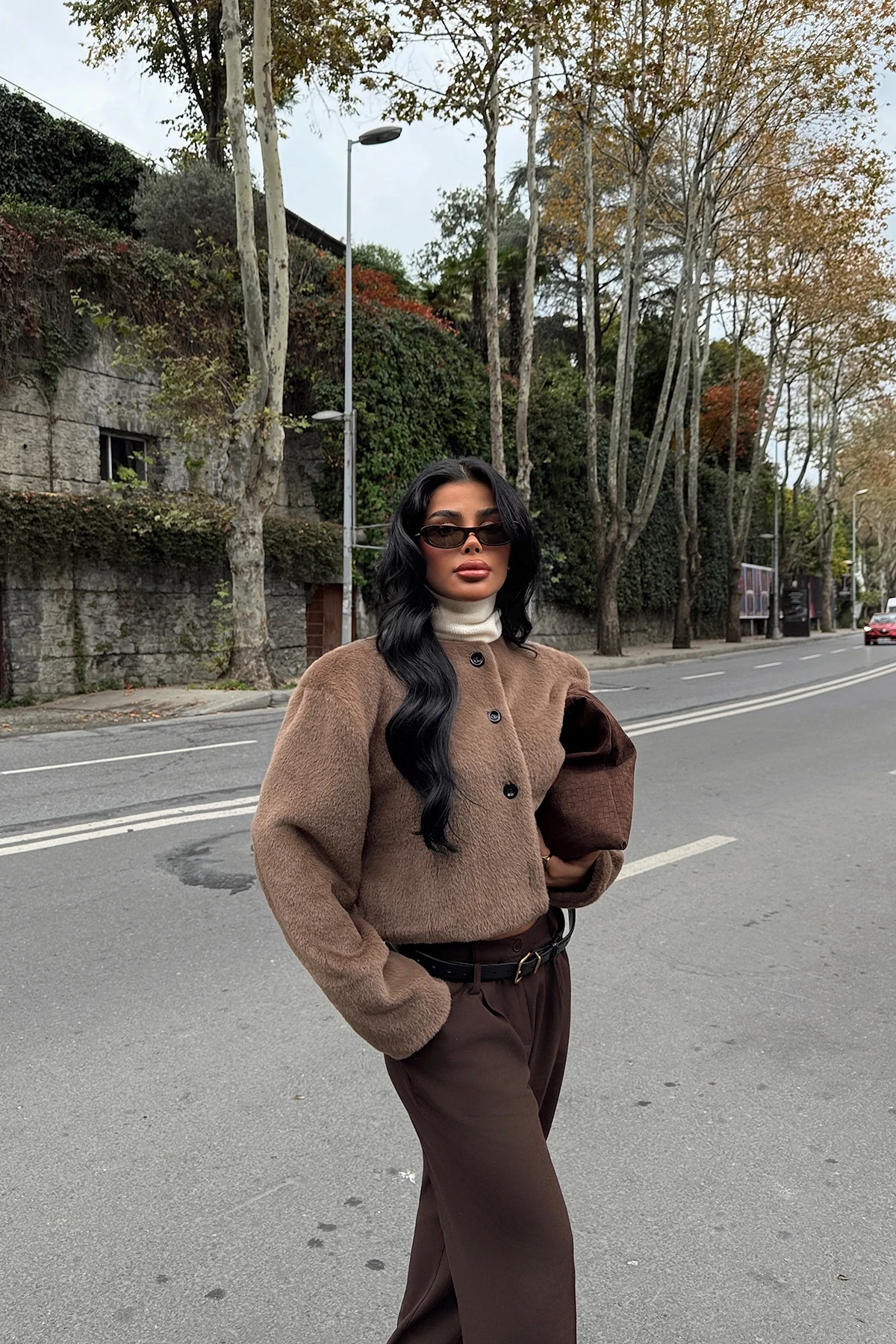 Picture of Brown Button Detail Jacket