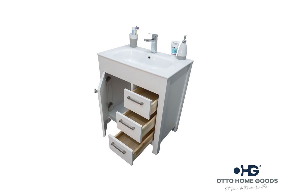 Picture of Aria White Bathroom Cabinet