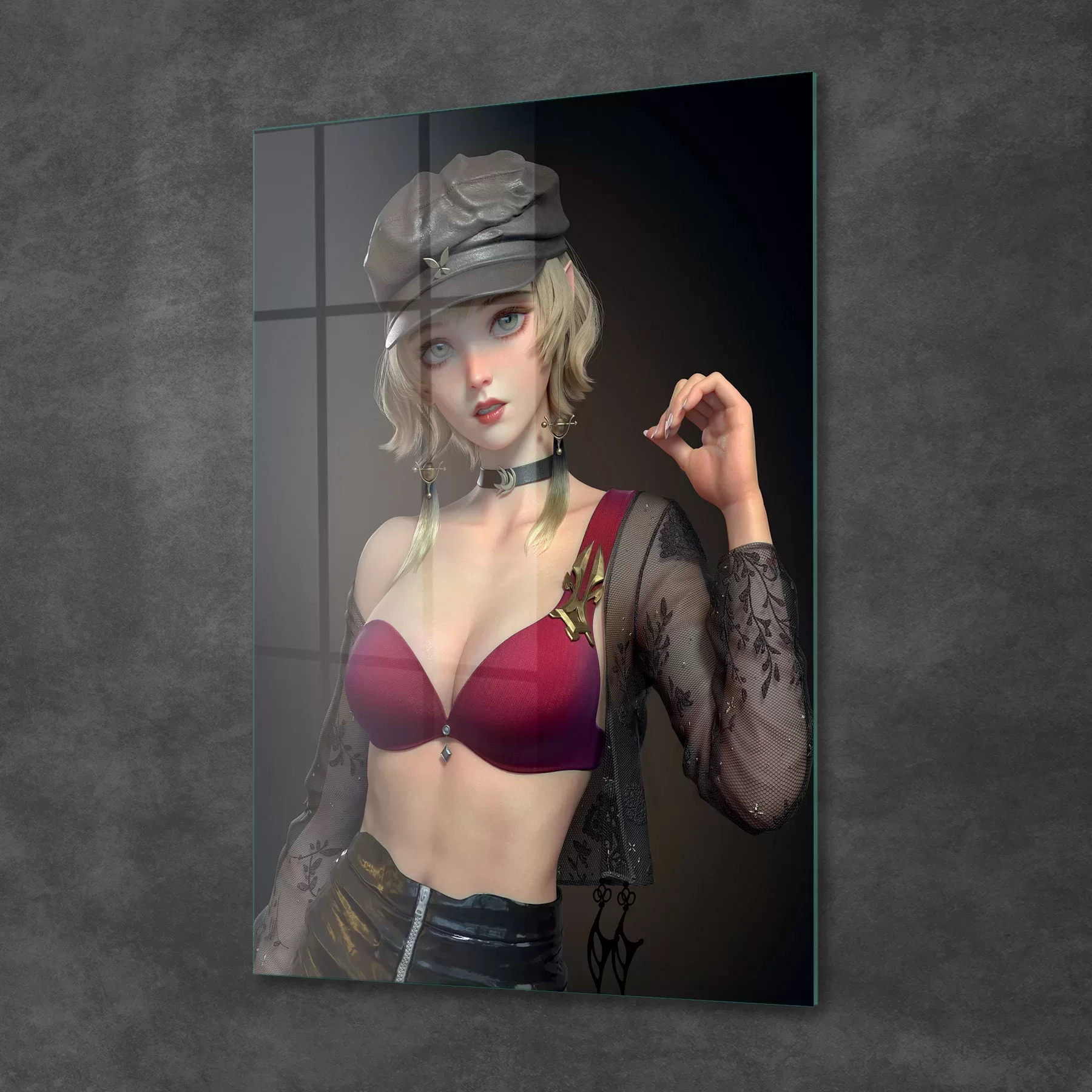 Picture of Decovetro Cam Tablo Blonde Anime Girl 30x40 cm