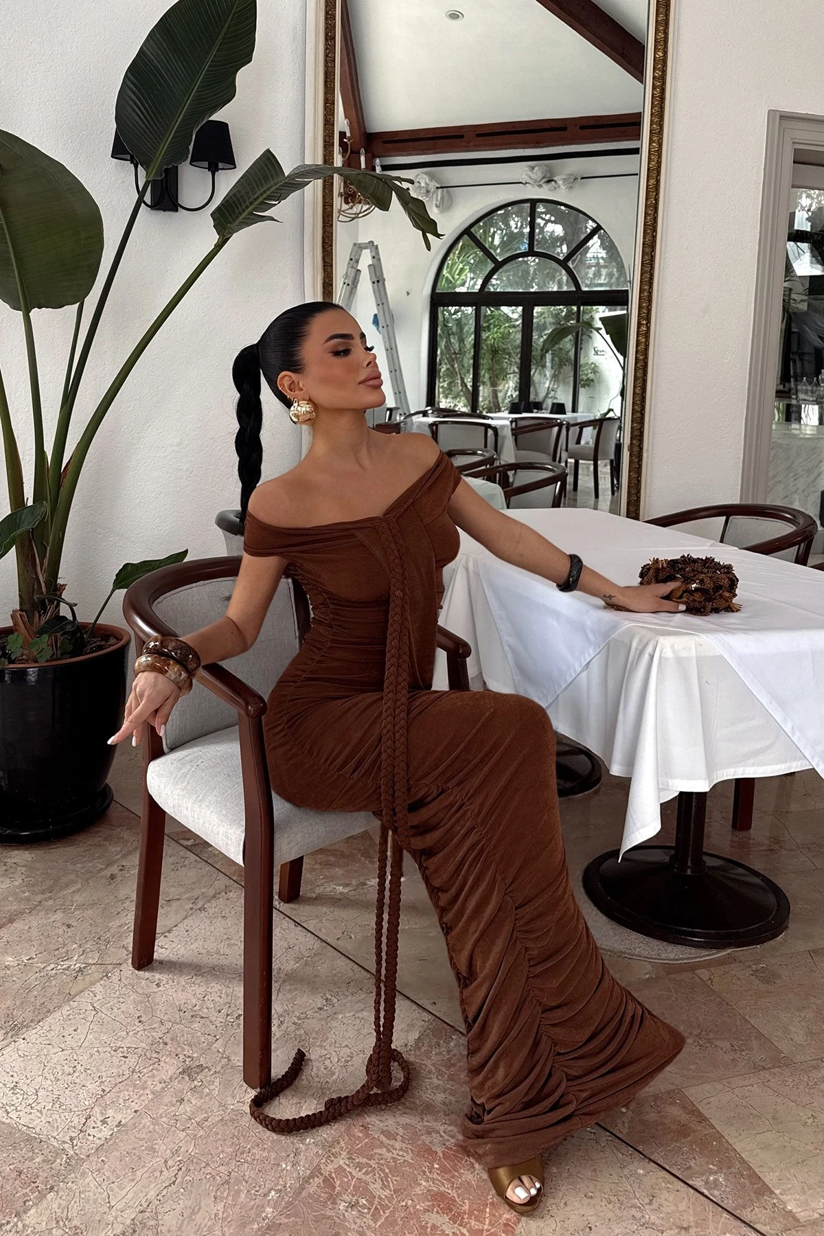 Picture of Brown Naselinta Dress