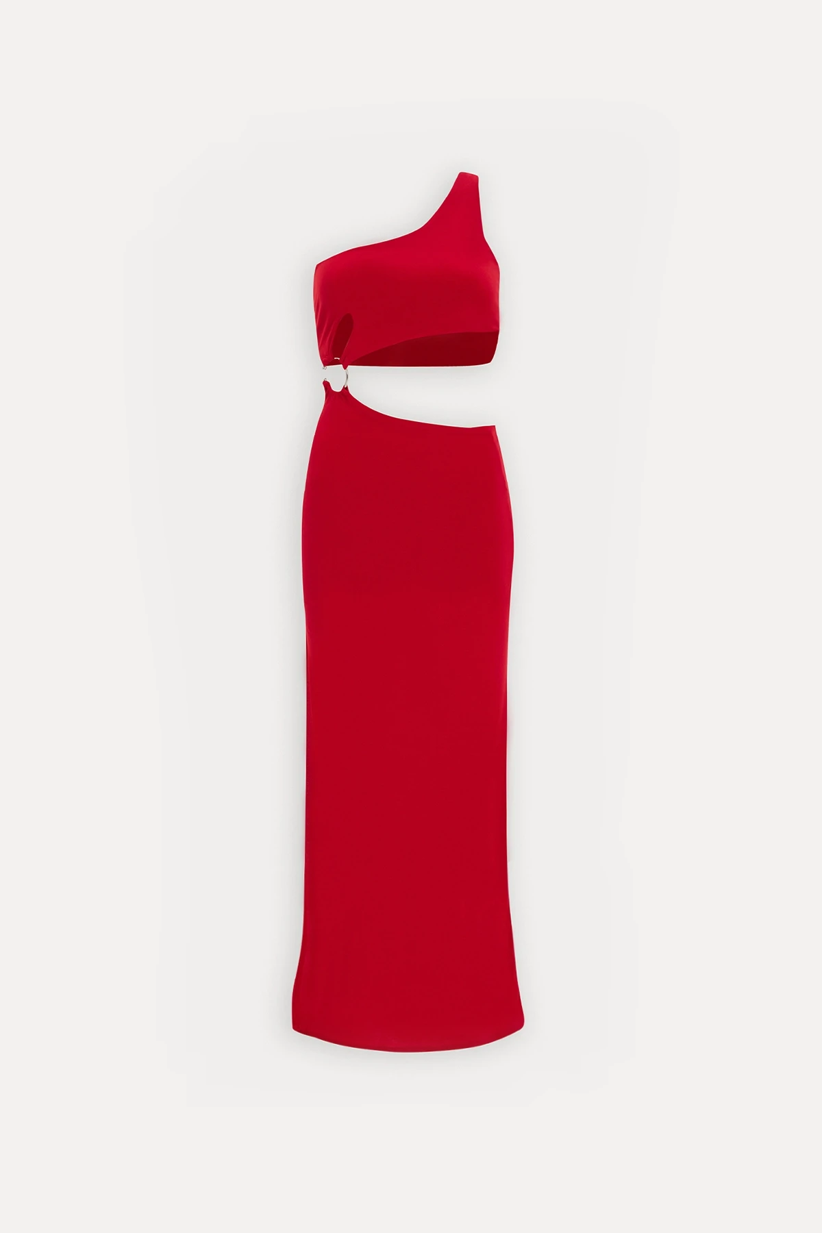 Picture of Red Ring Detail Window Dress