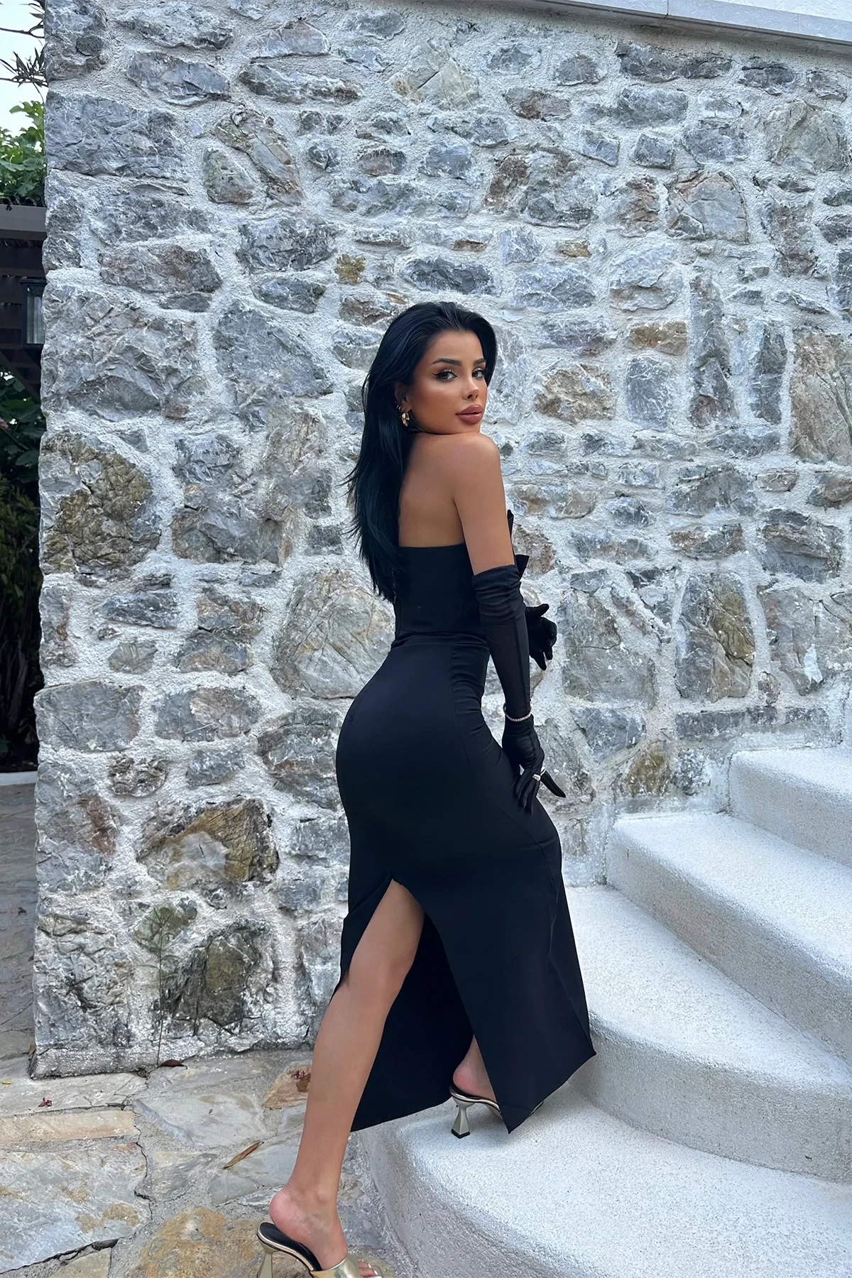 Picture of Black Design Dress