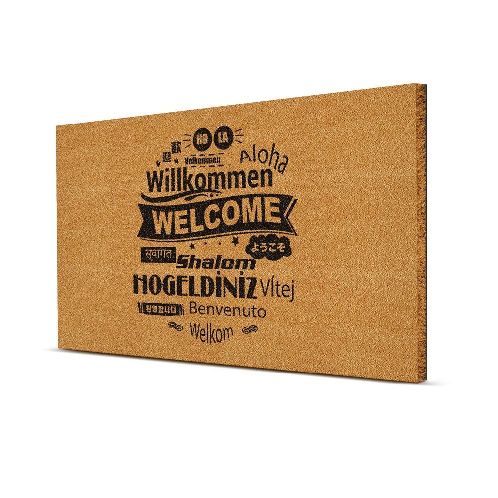 Picture of Decovetro Paspas Hoşgeldiniz Desenli Kapı Önü Paspası 40 x 60 Cm