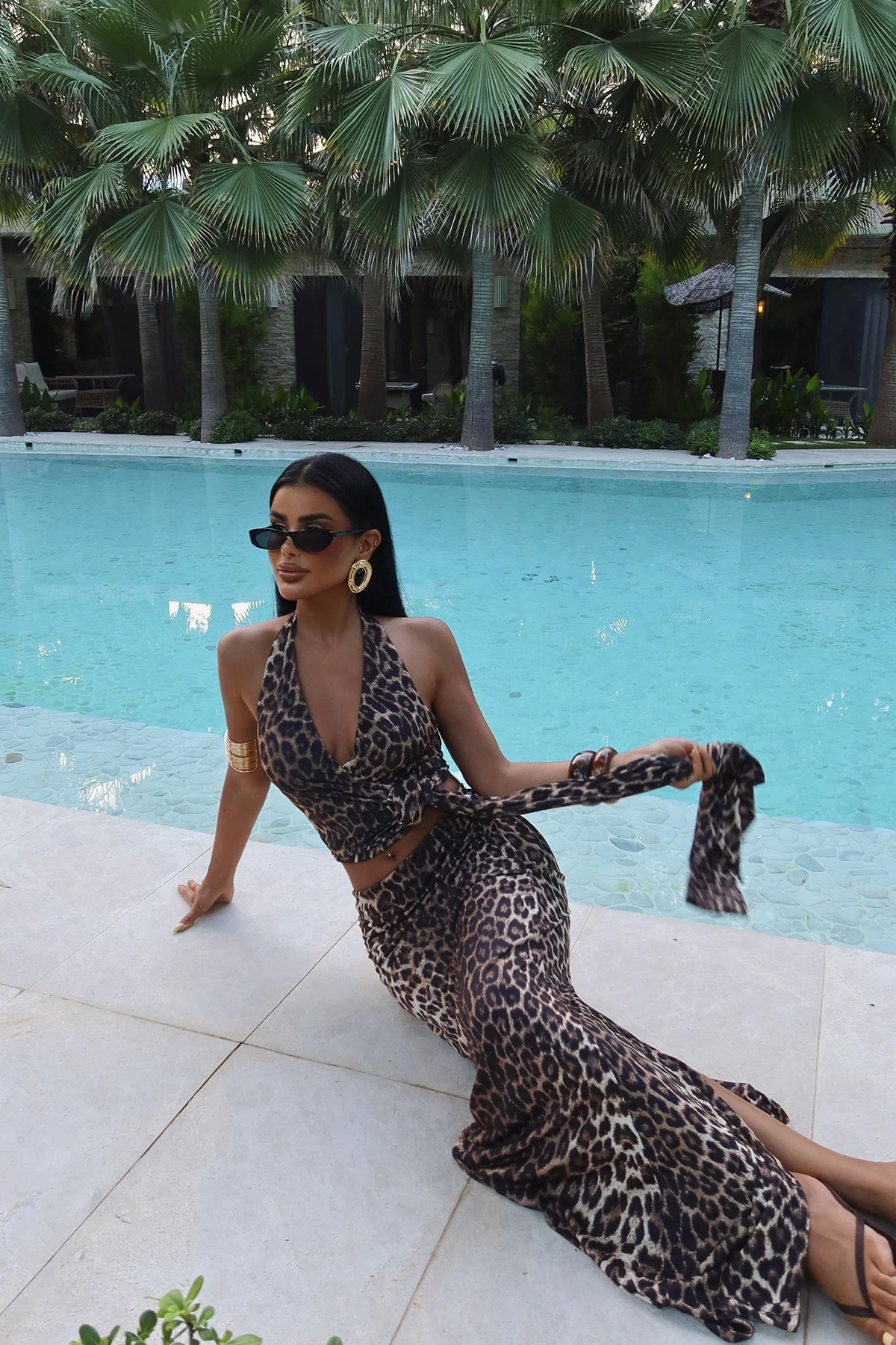 Picture of Elora Leopard Pattern Suit