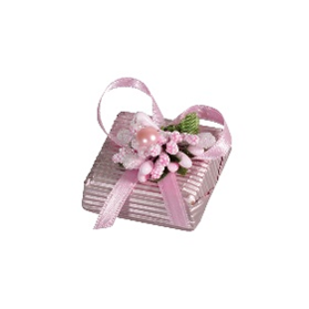 Picture of SQUARE - GIANDUJA FILLED MILK CHOCOLATE PINK 1,8Kg