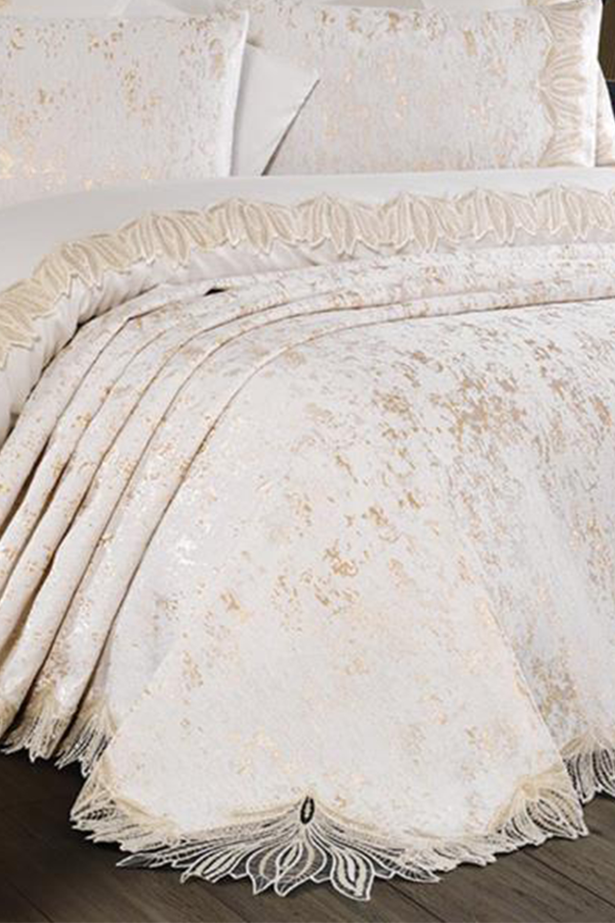 Picture of Çeyiz Diyarı Zuma Gelin Seti 7 Parça Krem Cappucino