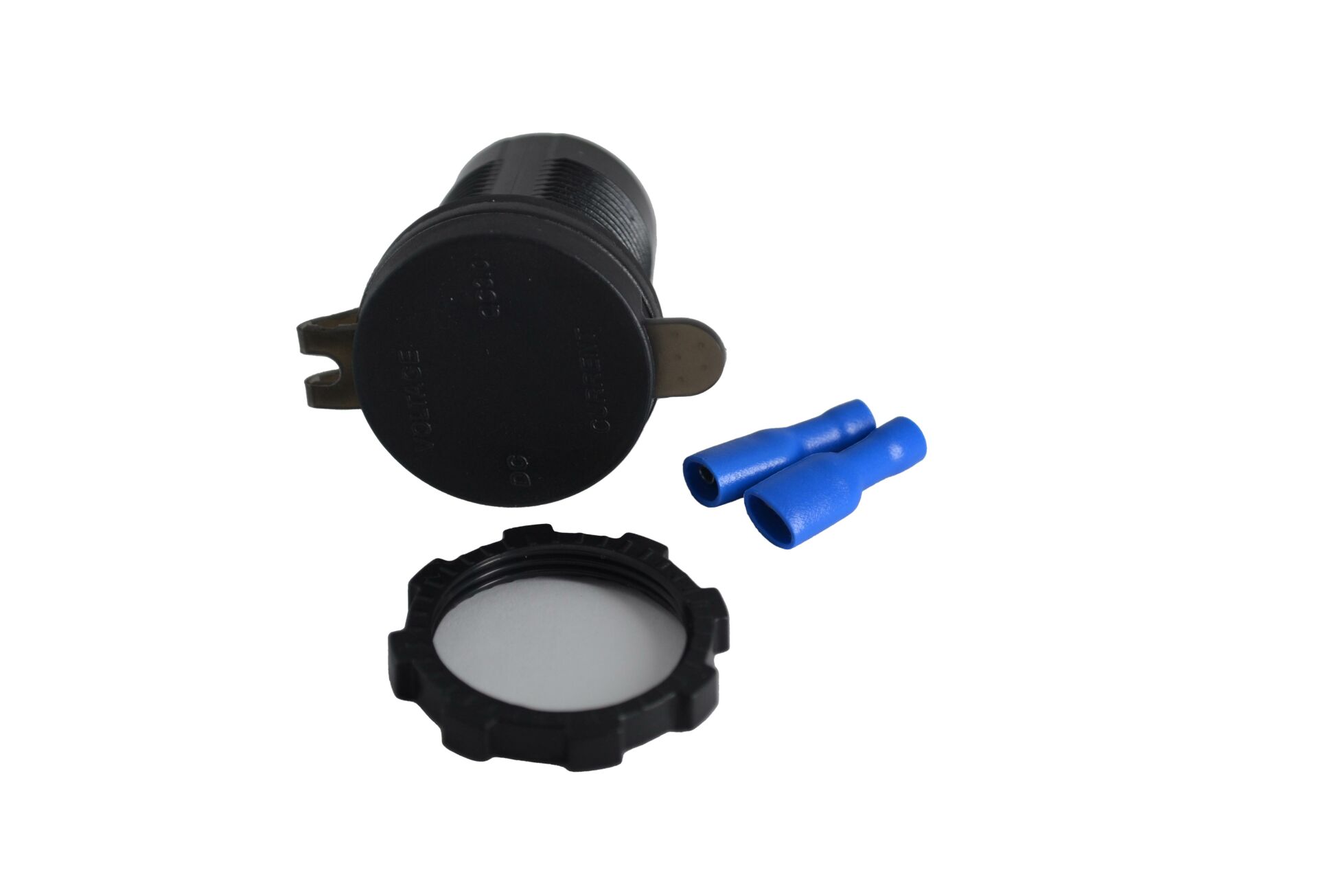 Picture of 12V 24V DC USB QC3.0 Şarj Port Voltmetreli Ampermetreli Yuvarlak MT-UP03