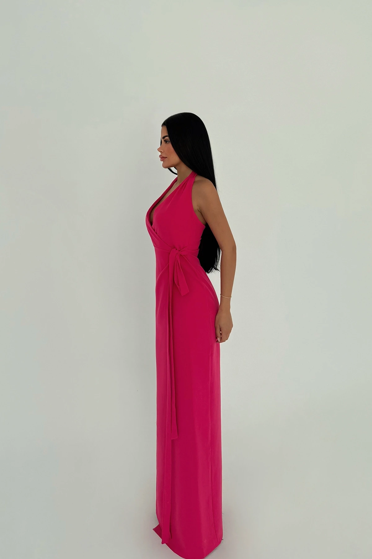 Picture of Fuchsia Tied Dress