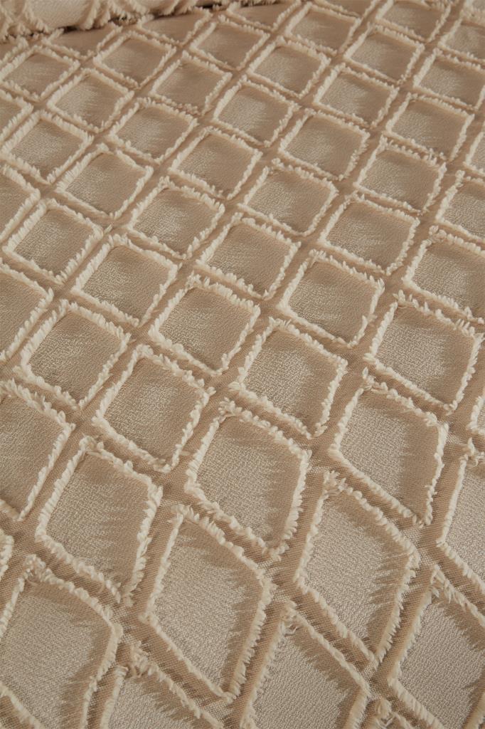 Picture of Çeyiz Diyarı Vesya 2 Parça Tek Kişilik Pike Takımı Bej