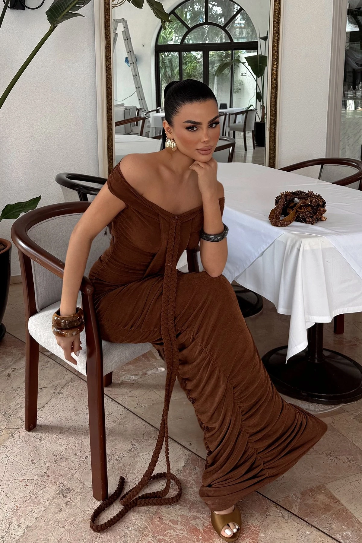 Picture of Brown Naselinta Dress