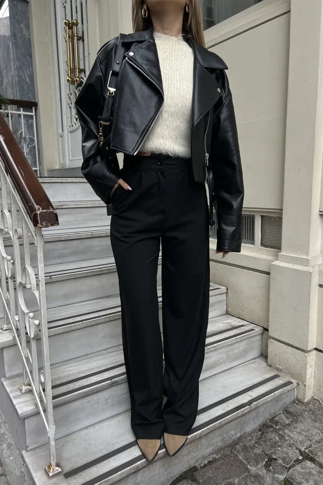 Picture of Black Palazzo Trousers