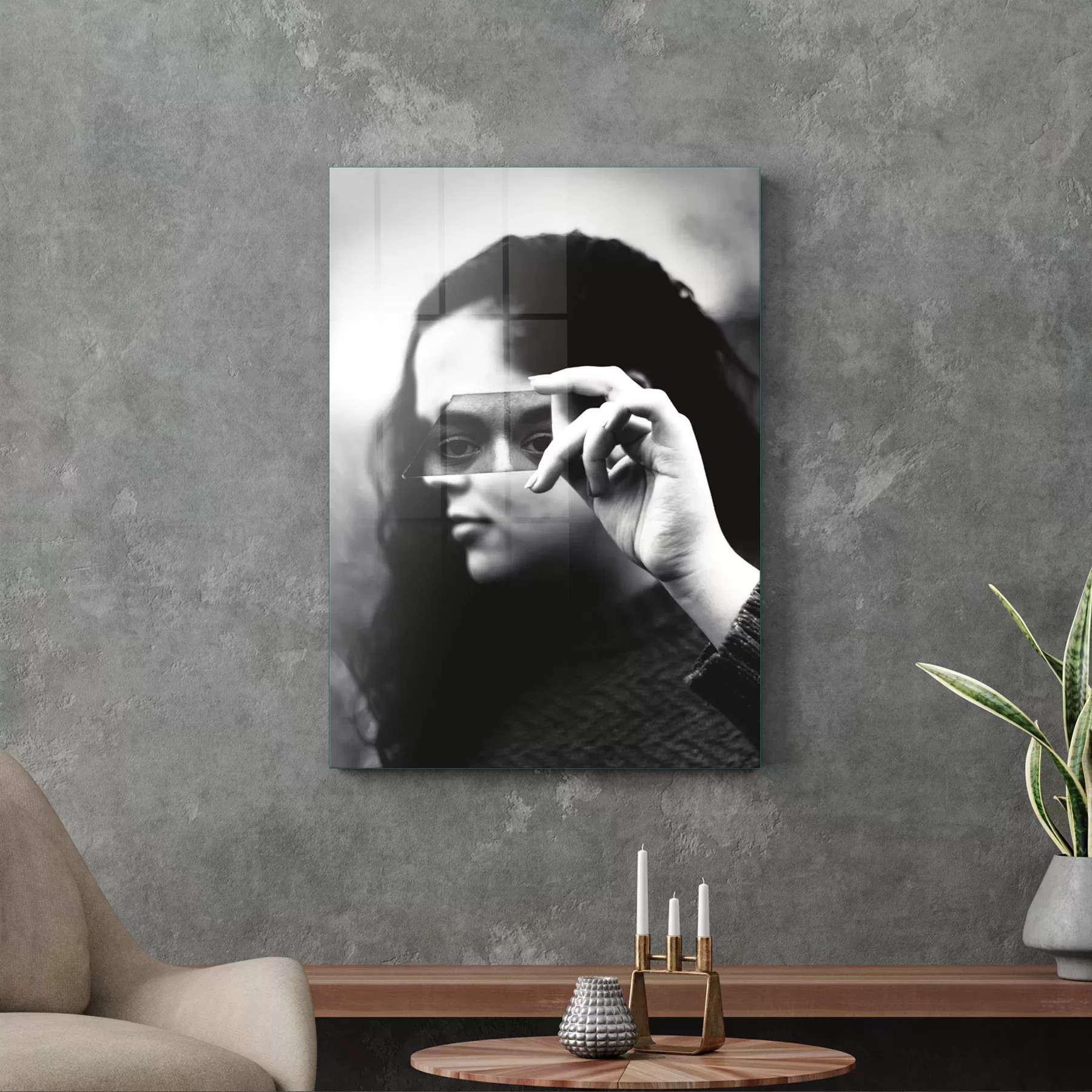 Picture of Decovetro Cam Tablo Woman Miror 50x70 cm