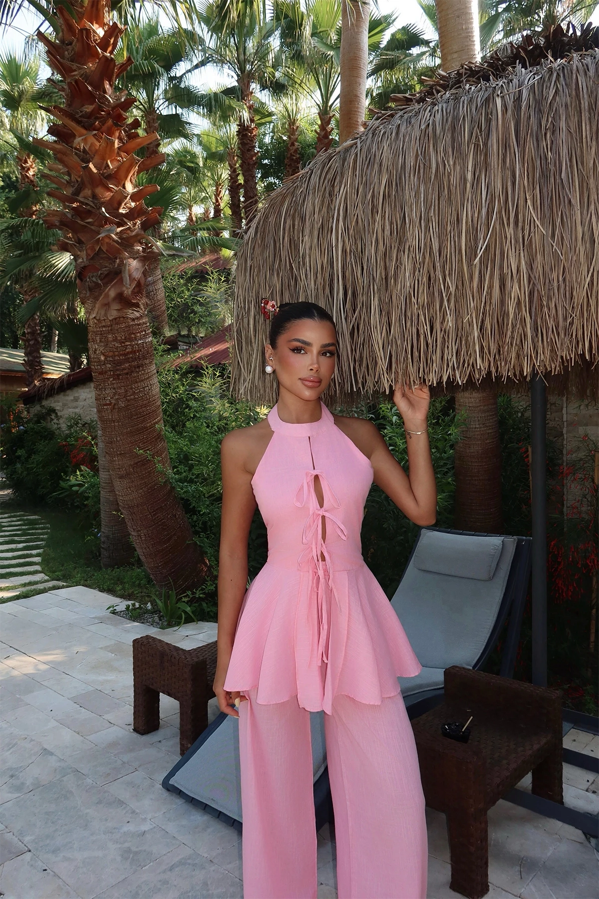 Picture of Pink Trouser Suit