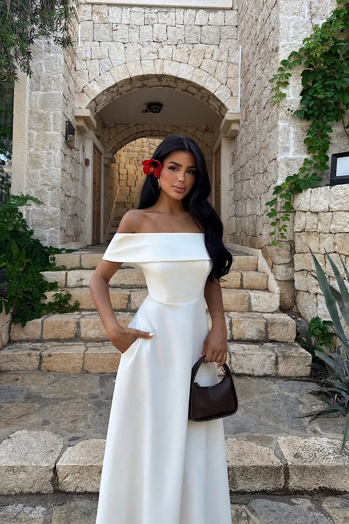 Picture of White Madonna Collar Dress