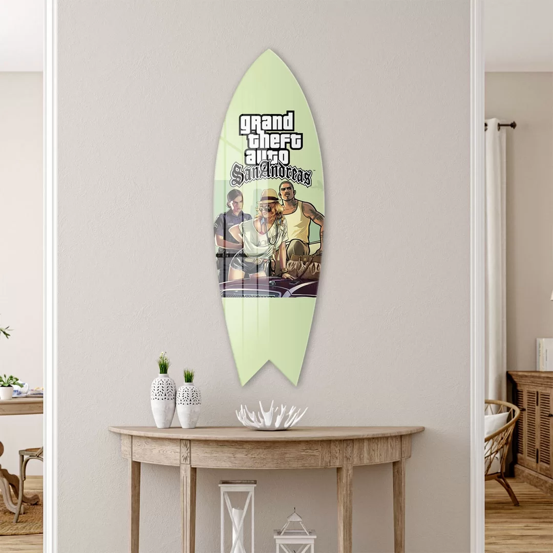 Picture of Decovetro ST 4063 Dekoratif Cam Sörf Tahtası 33x100 Cm