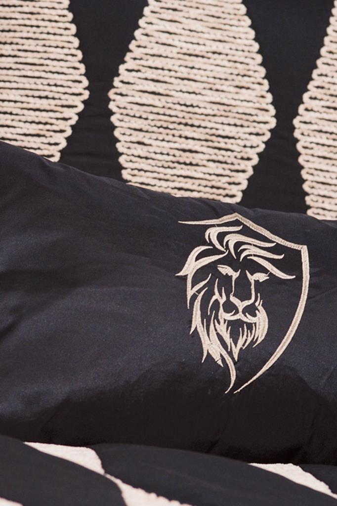 Picture of Ametist 4 Parça Yatak Örtüsü 240x260 Siyah Cappucino