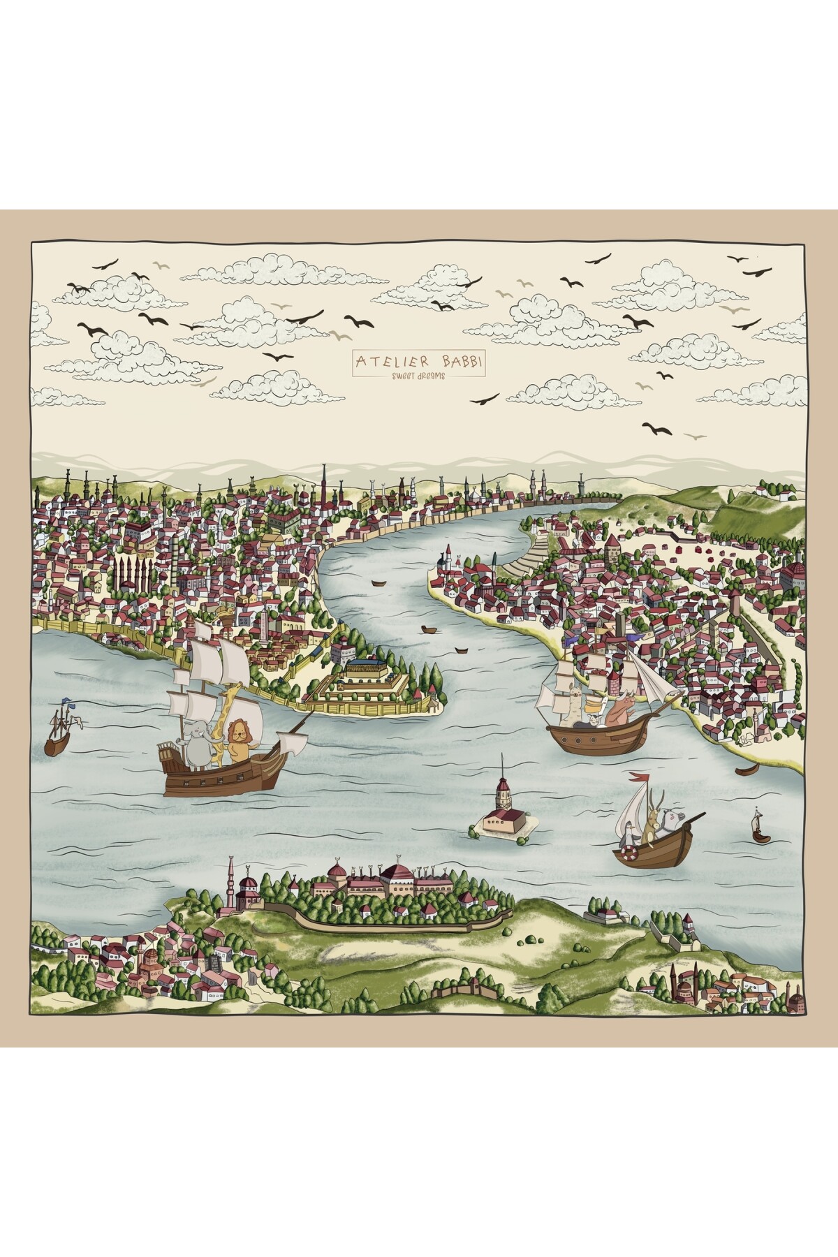 Picture of Çift Katlı Müslin Bebek Örtüsü - İstanbul