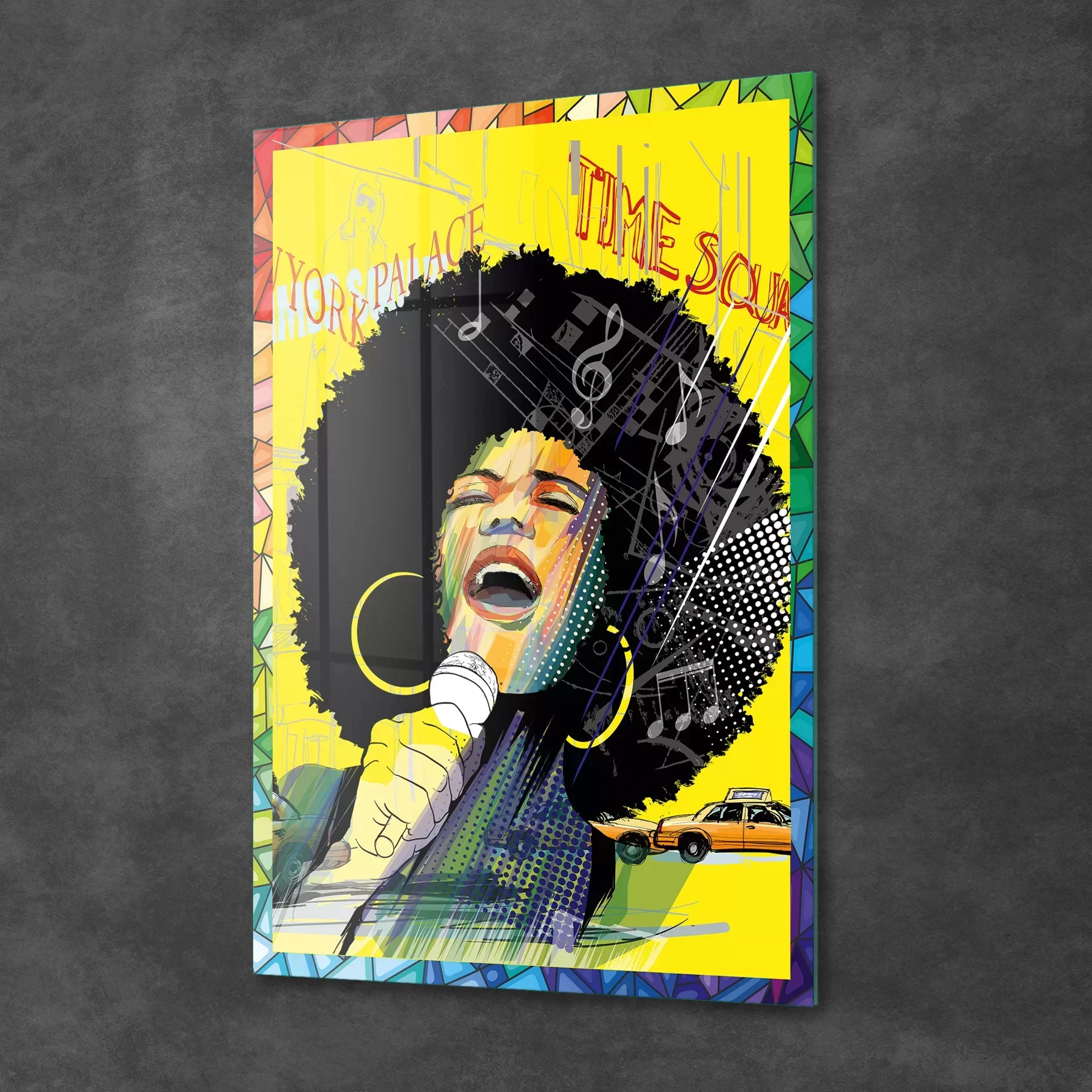 Picture of Decovetro Cam Tablo Pop Art Girl 50x70 cm