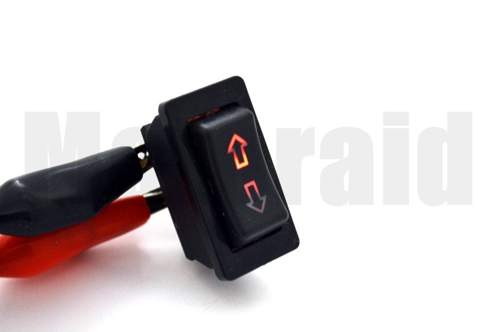 Picture of Oklu Cam Düğmesi Anahtarı Kırmızı Işıklı 5 Pinli Üniversal