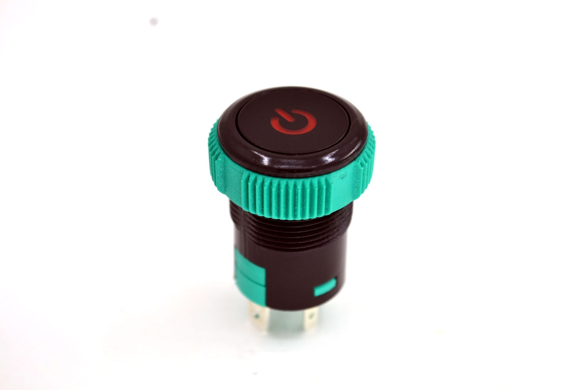 Picture of Yaylı 19mm 12V 20A Power Logolu Kırmızı Işıklı Buton Elektrik Anahtarı MT-ANY10