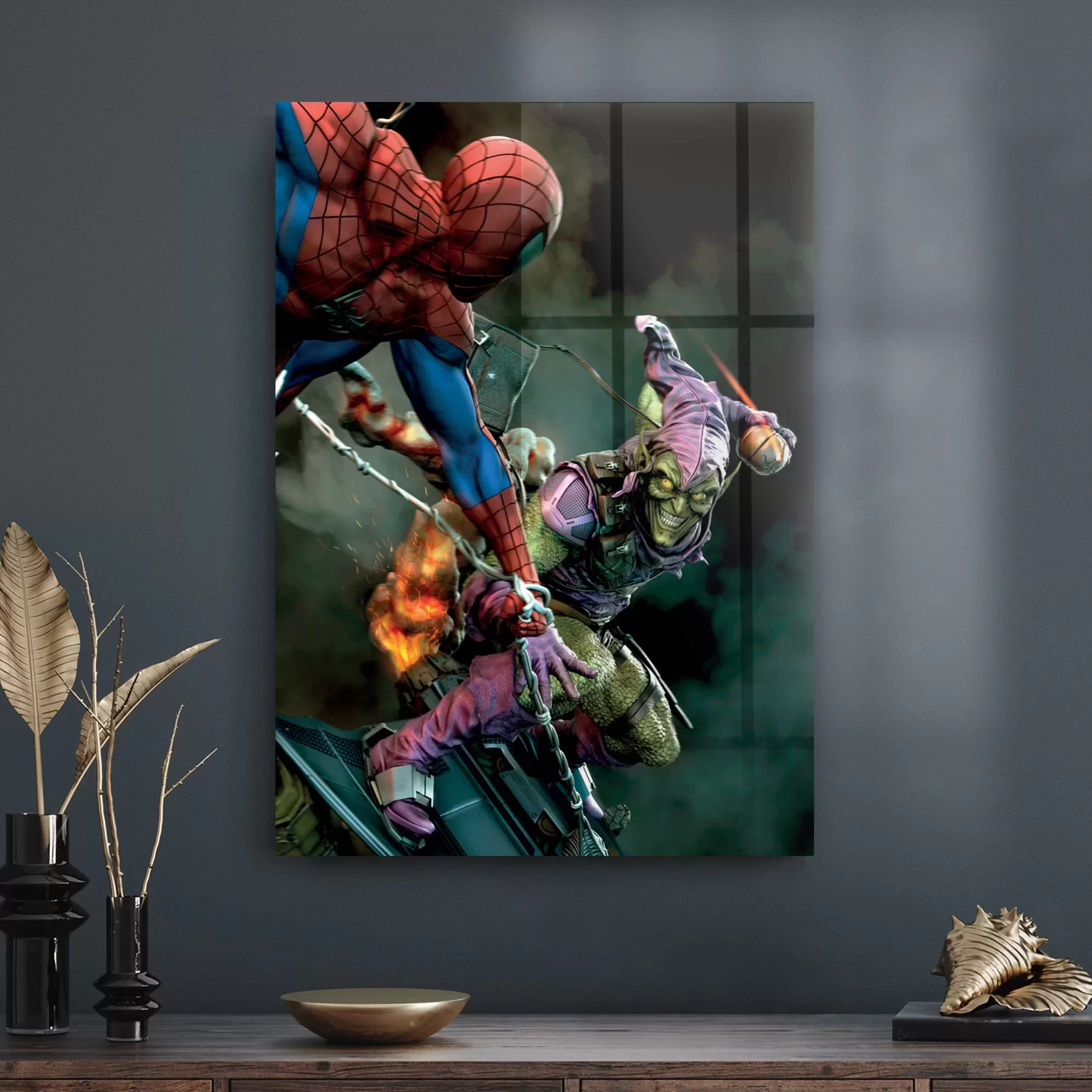 Picture of Decovetro Cam Tablo Spiderman Vs Green Goblin 50x70 cm
