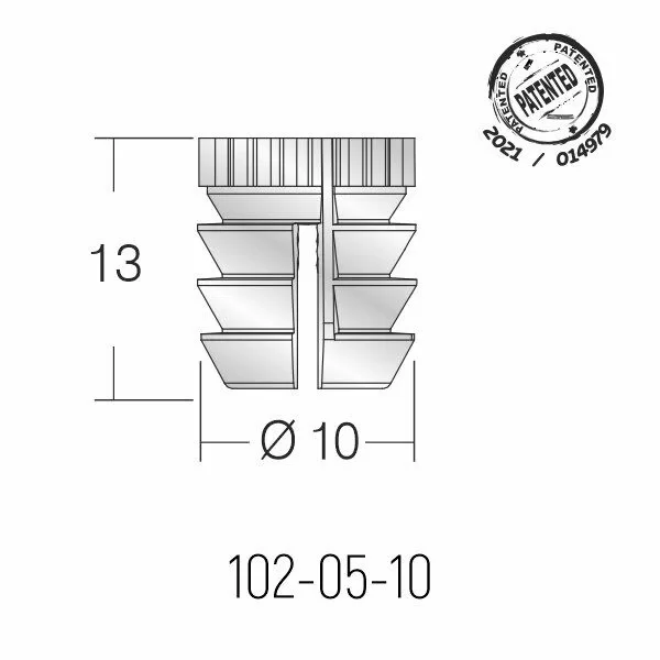 Picture of Ø10 M6 PLASTİK ŞERİT DÜBEL