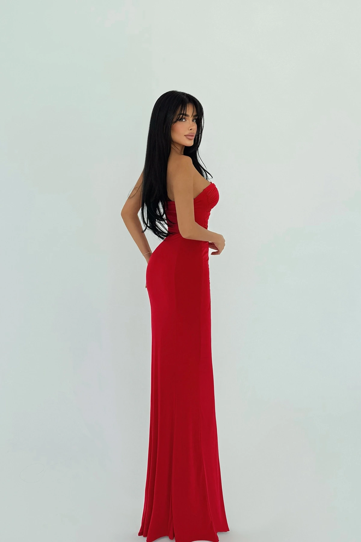 Picture of Red Kenley Long Dress