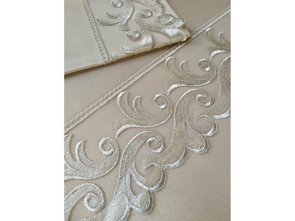 Picture of Çeyiz Diyarı Fransız Güpürlü Belinda Nevresim Takımı 6 Parça Cappucino