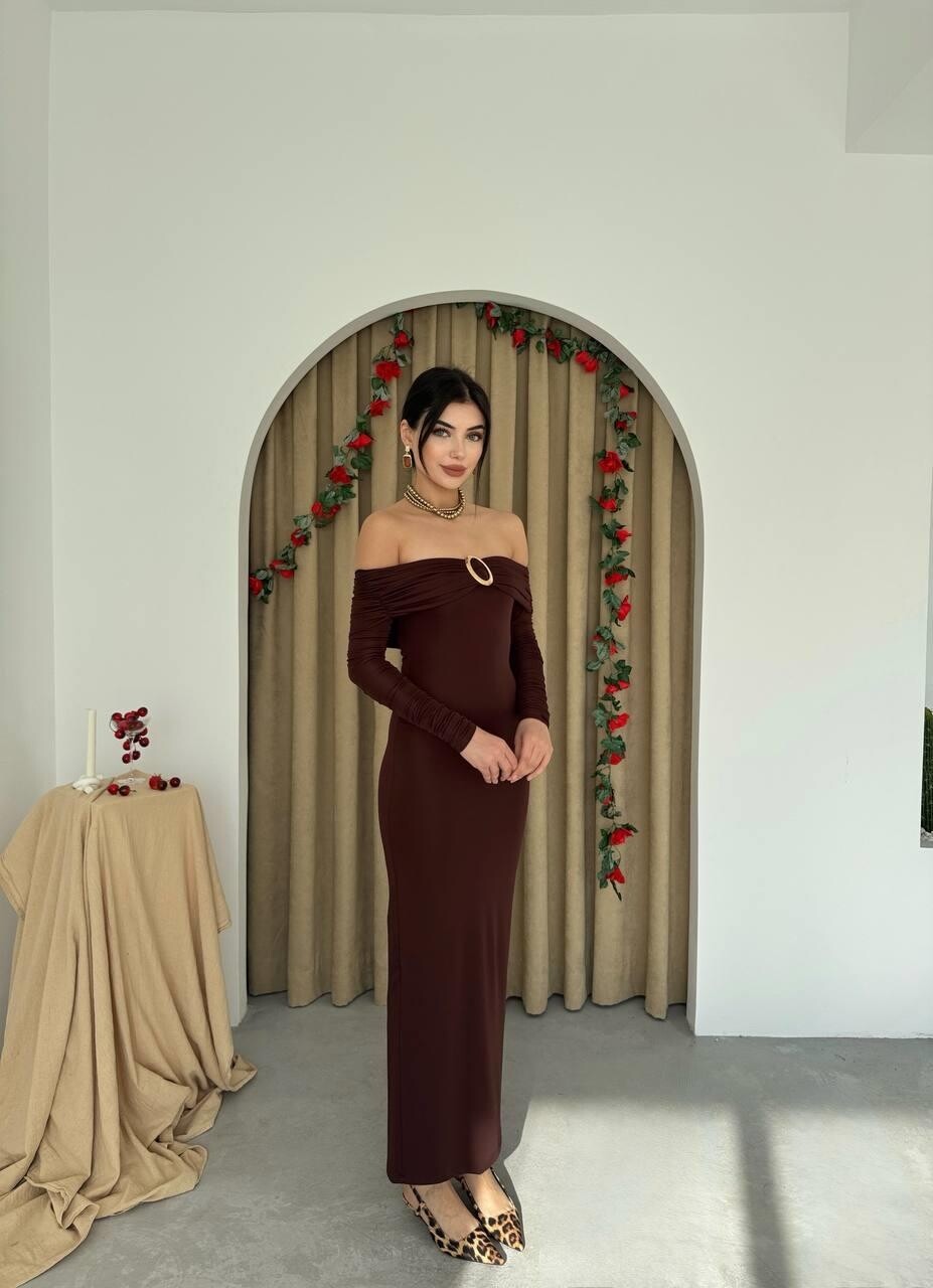 Picture of Maca Straplez Elbise