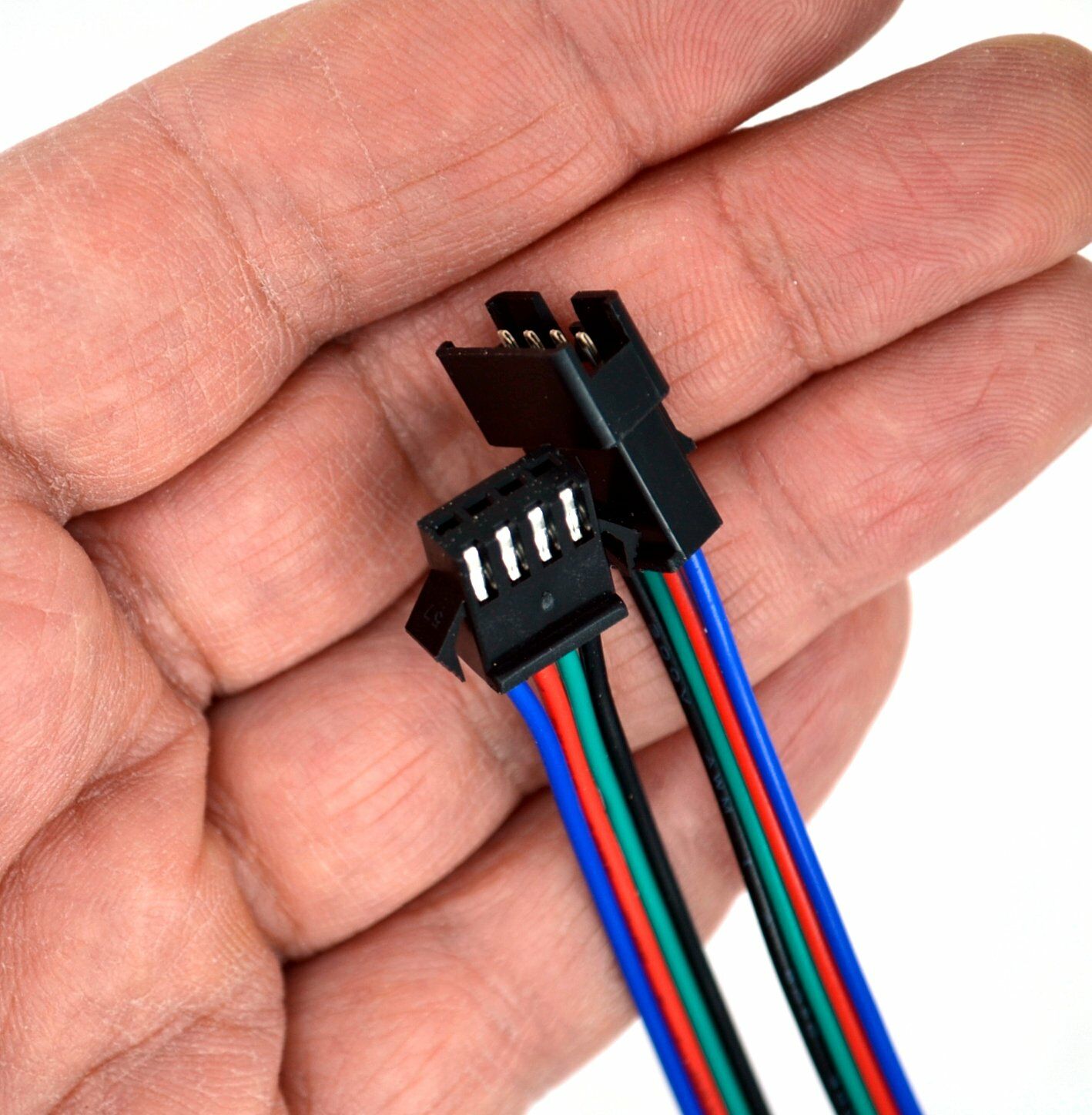 Picture of 1 Takım 4 Pin Kablolu JST LED Konnektör Elektrik Soketi MT-ES04