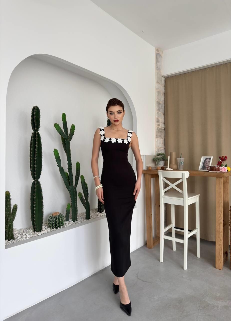 Picture of Mıng Çiçek Detaylı Elbise