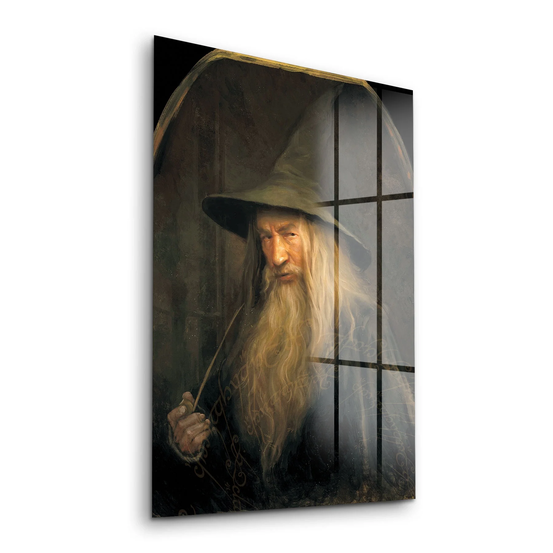 Picture of Decovetro Cam Tablo Yüzüklerin Efendisi Gandalf 30x40 cm