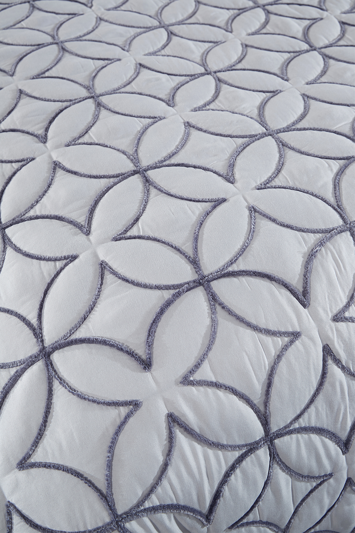 Picture of Parolin Tek Kişilik Kapitoneli Yatak Örtüsü Gri