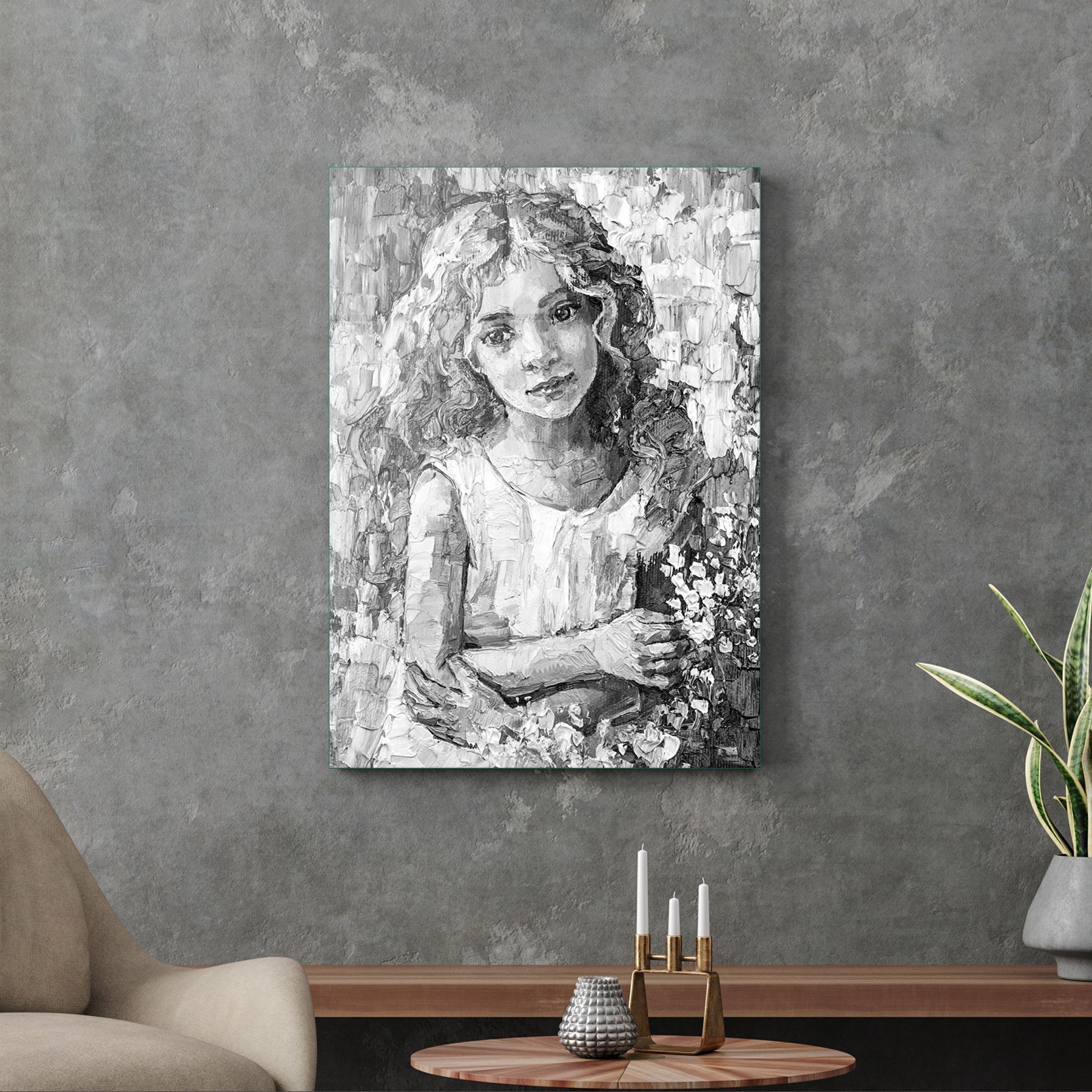 Picture of Decovetro Cam Tablo Yağlı Boya Sanatsal 50x70 cm