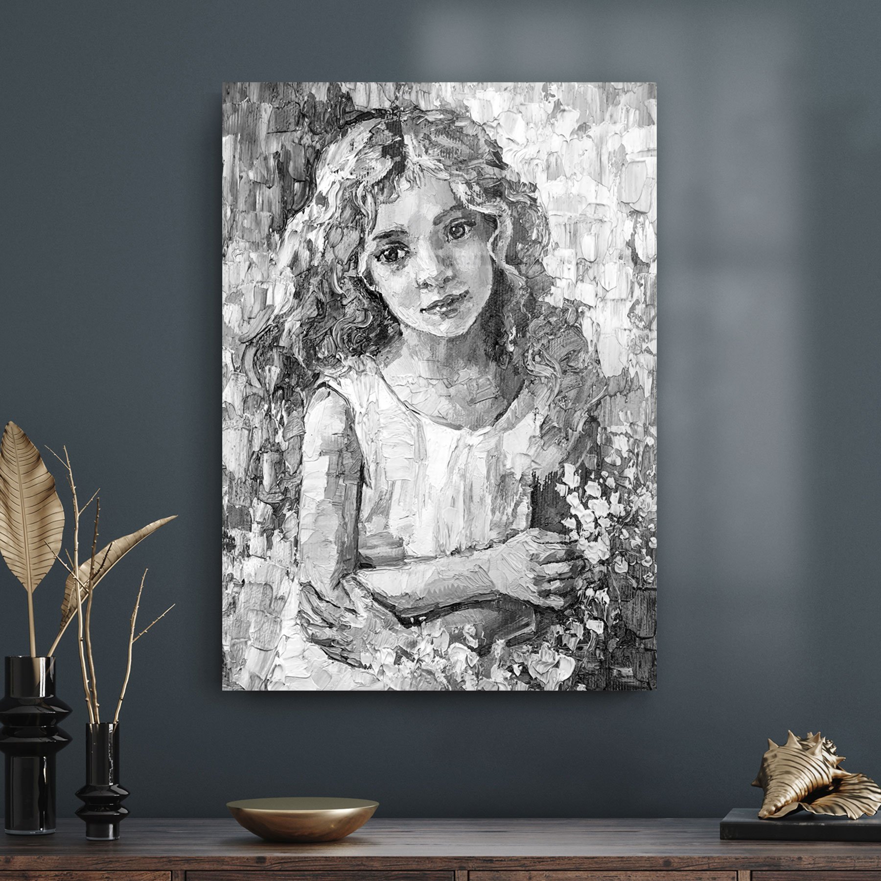 Picture of Decovetro Cam Tablo Yağlı Boya Sanatsal 30x40 cm