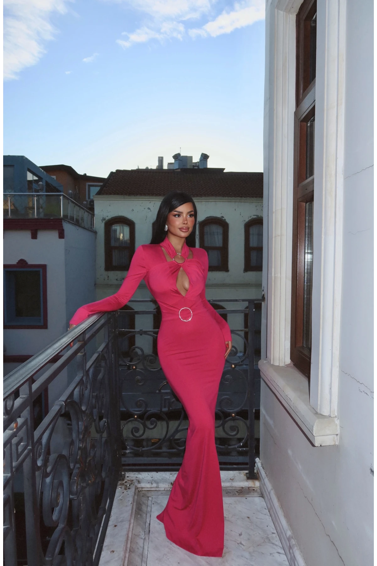 Picture of Fuchsia Hattie Long Dress