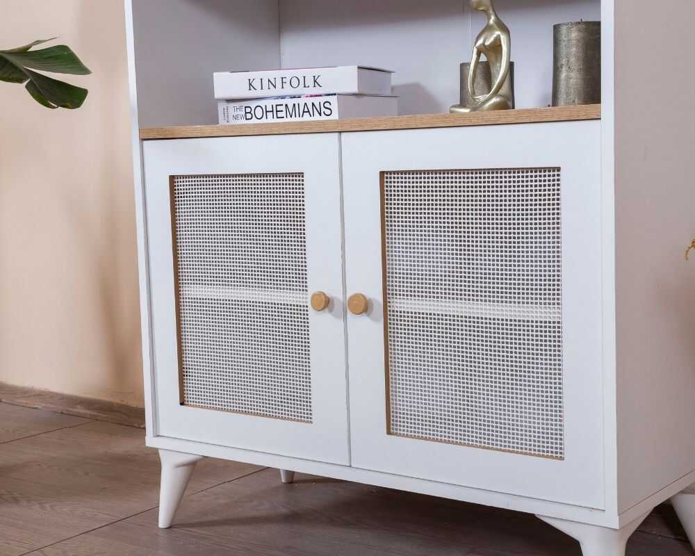 Picture of Hazeran Beyaz Kapak Detaylı Kitaplık
