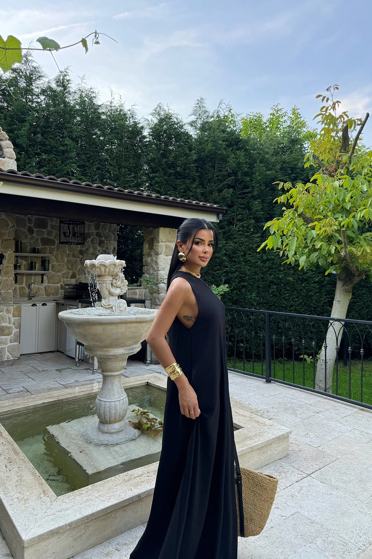 Picture of Black Ilona Long Dress