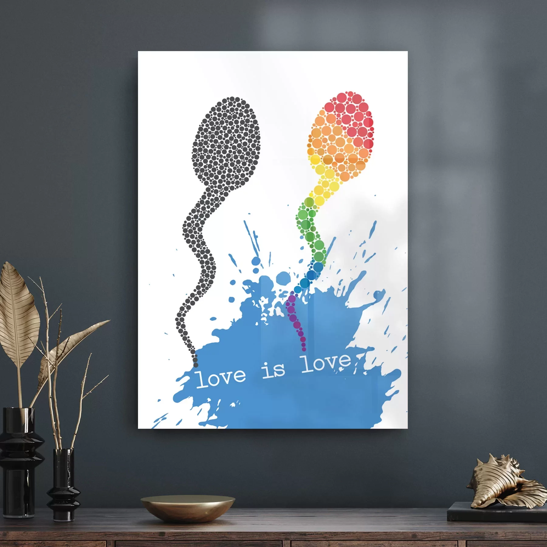 Picture of Decovetro Cam Tablo LGBT 30x40 cm