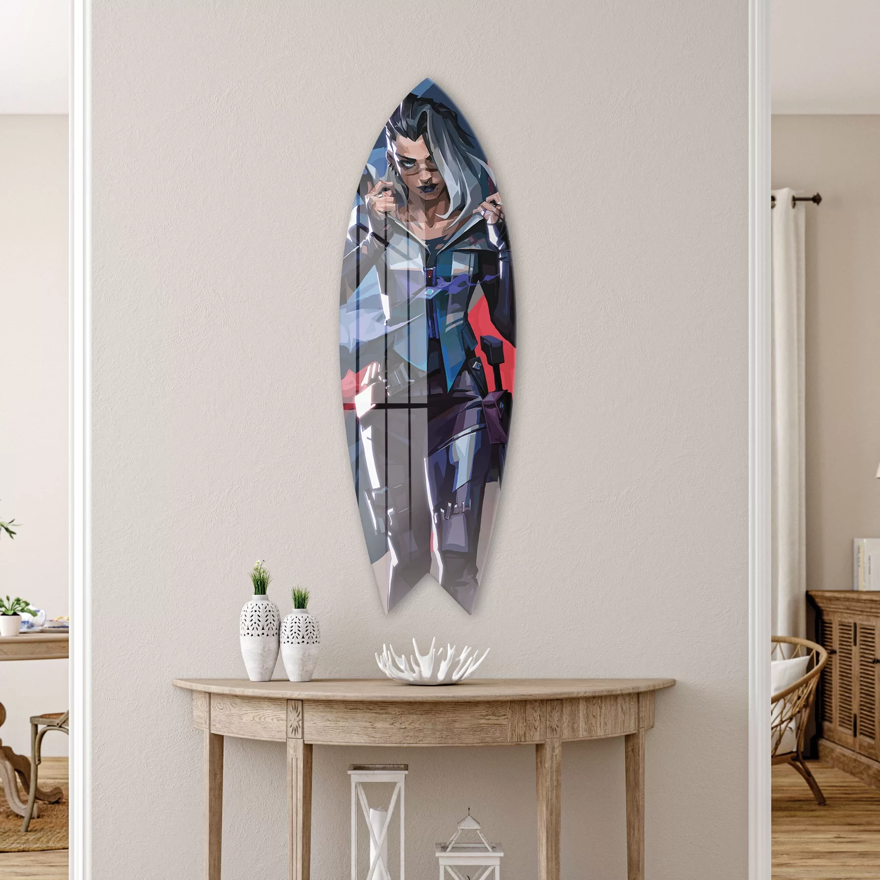 Picture of Decovetro ST 4113 Dekoratif Cam Sörf Tahtası 33x100 Cm