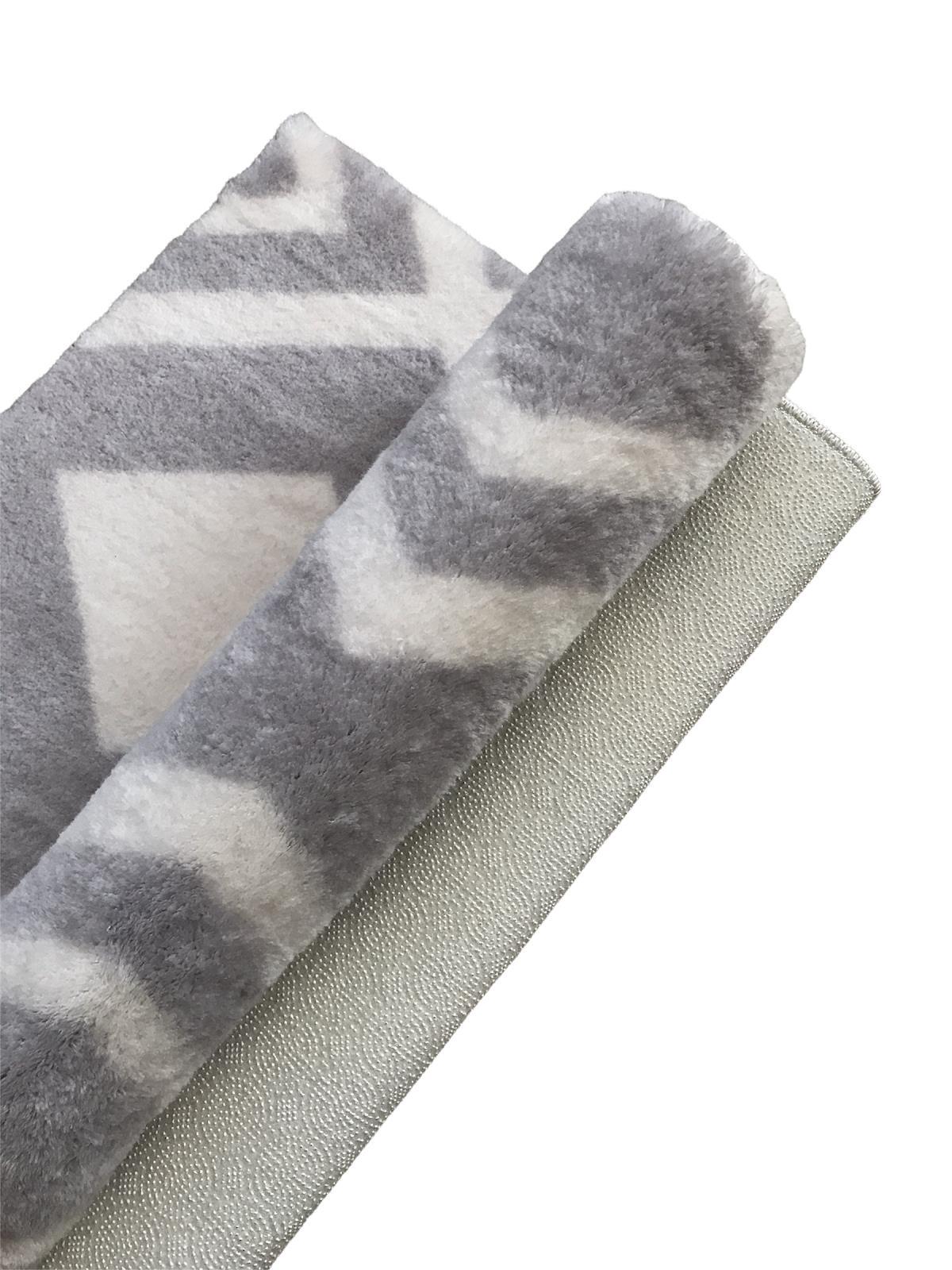 Picture of Jassrug Royal Kaymaz Taban Banyo Halısı 50x80 Karo Gri