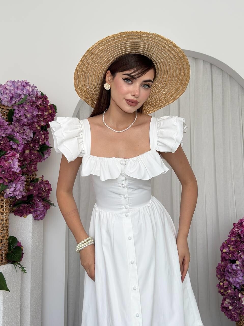 Picture of Kapuda Fırfırlı Elbise