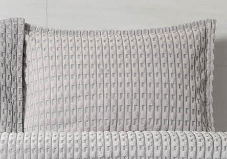 Picture of Merinos Modern Twist 3 Parça Çift Kişilik Battaniye Seti Kutulu 220x240 Açık Gri