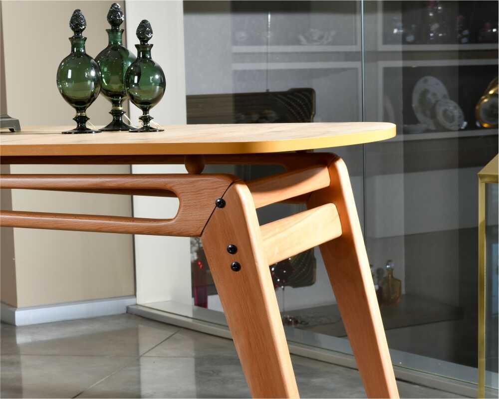 Picture of 90 x 180 cm Palace Mutfak Masası Meşe İskelet