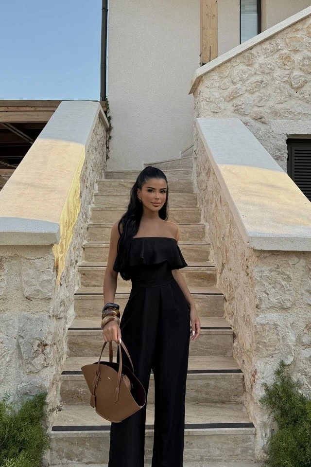 Picture of Black Fedora Jumpsuit